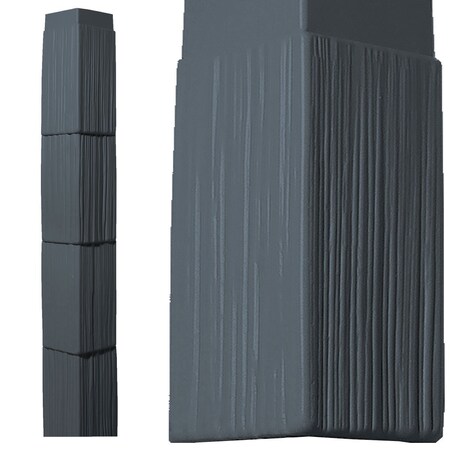 The Foundry 7in. W x 60in. H Corner Kit for 7in. Perfection Shingles 4 Corners and 8 J-Channels, 202 - Oceanside 7641202